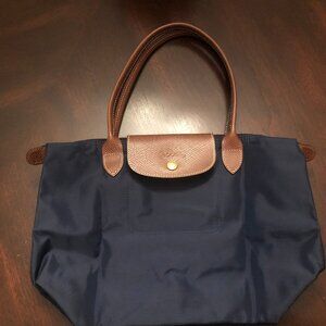Longchamp le pliage Navy Tote medium size, Excellent!